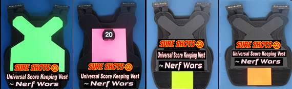 Nerf Vests-Score Keeping- Four Colors